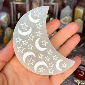 Selenite Thick Sky Moon